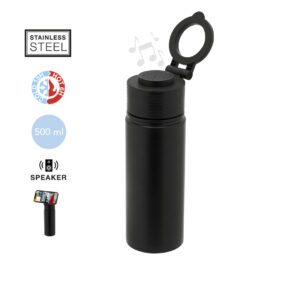 МУЛТИФУНКЦИОНАЛНА ТЕРМО БУТИЛКА 3 в 1 с Bluetooth® 5.4 ТОН КОЛОНКА И ПОСТАВКА ЗА ТЕЛЕФОН - 500 мл.